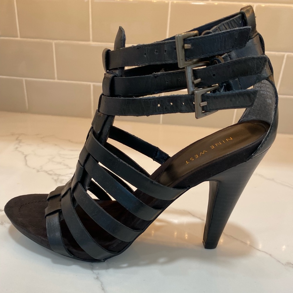 Nine West - strappy - heeled sandal - size 9